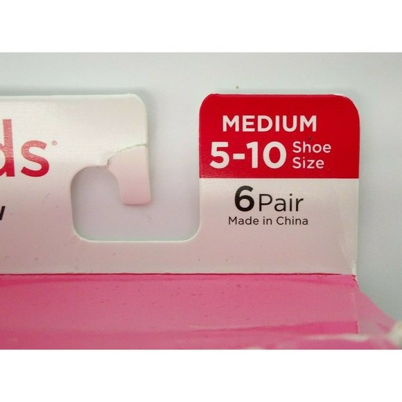 Peds Ladies 6 Pair Multi Color No Show Liner Socks Size 5-10 NEW - Picture 3 of 3